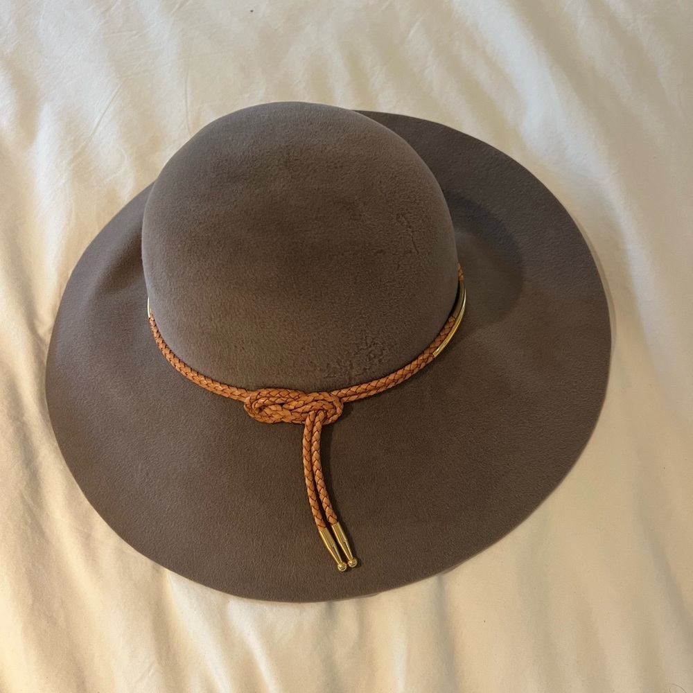 Eugenia Kim soft brimmed hat with braided leather band